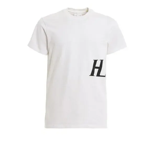 Helmut Lang HL Logo Crewunisex T Shirt Men's Lwomen's XXL white NWT $195msrp